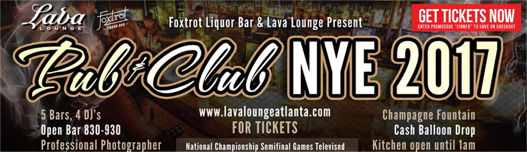 Discount Tickets for 'Pub and Club' NYE 2017 LIVE at Lava Lounge & FoxTrot Liquor Bar