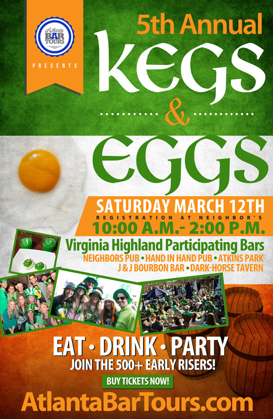 Pre-sale Tickets for 5th Annual Kegs & Eggs in the Virginia Highlands