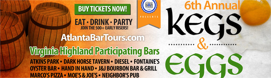 Tickets for 6th Annual Kegs & Eggs St. Patrick's Day Bar Crawl LIVE in the Virginia Highlands