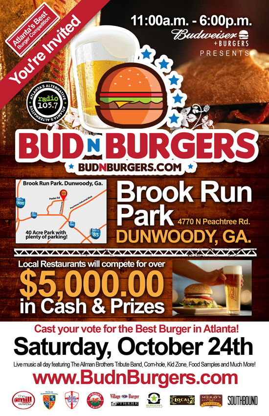 Sampling Tickets for 1st Annual Bud-n-Burgers Festival in Atlanta
