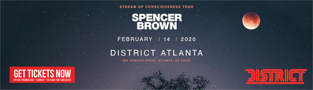 Discount Tickets for Spencer Brown LIVE at District Atlanta