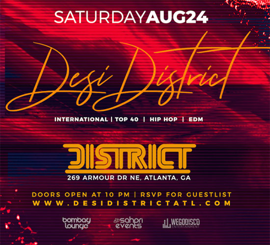Pre-sale Tickets for Desi District in Atlanta