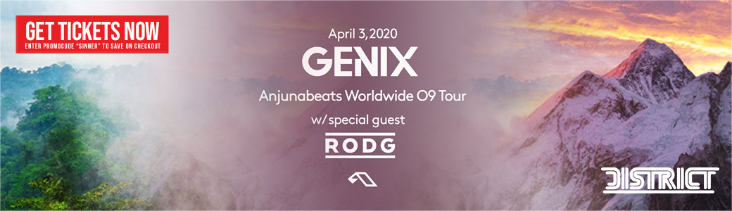 Discount Tickets for GENIX with special guest RODG - Anjunabeats Worldwide 09 Tour LIVE at District Atlanta