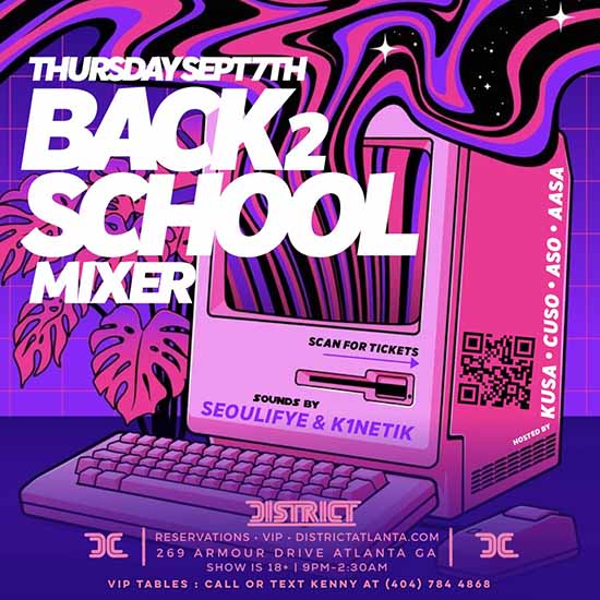 Back 2 School • Thursday, September 7th