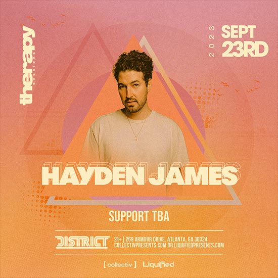 Hayden James • Saturday, September 23rd