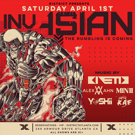 Invasian • Saturday, April 1st