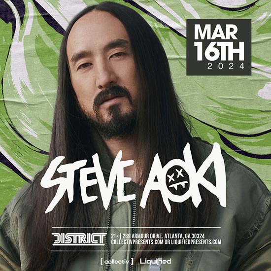Steve Aoki • Saturday, March 16th