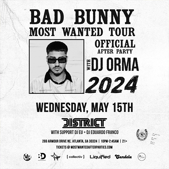 Bad Bunny Official Afterparty • Wednesday, May 15th