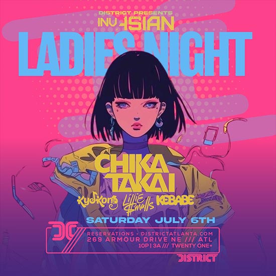 InvAsian Ladies Night • Saturday, July 6th