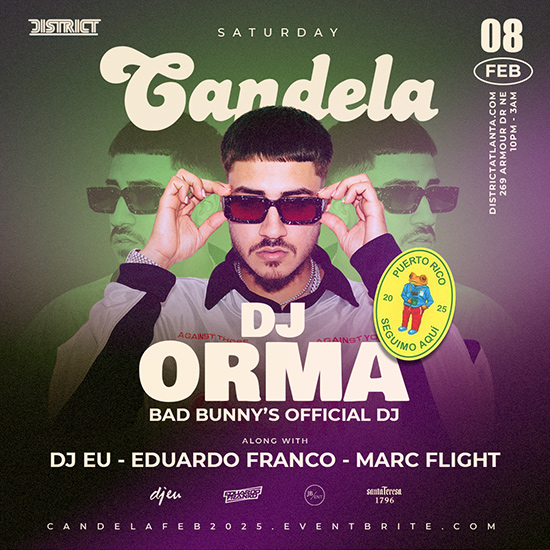 Candela • Saturday, February 8th