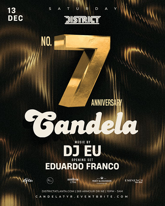 Candela 7 Year Anniversary • Saturday, December 13th