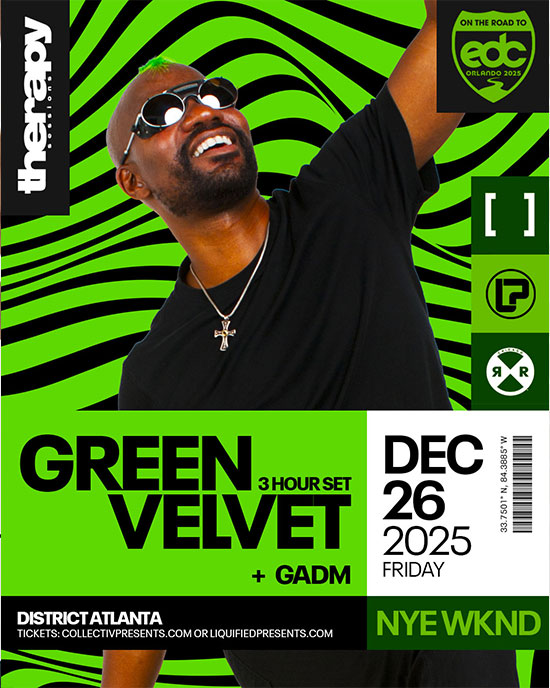 Green Velvet • Friday, December 26th