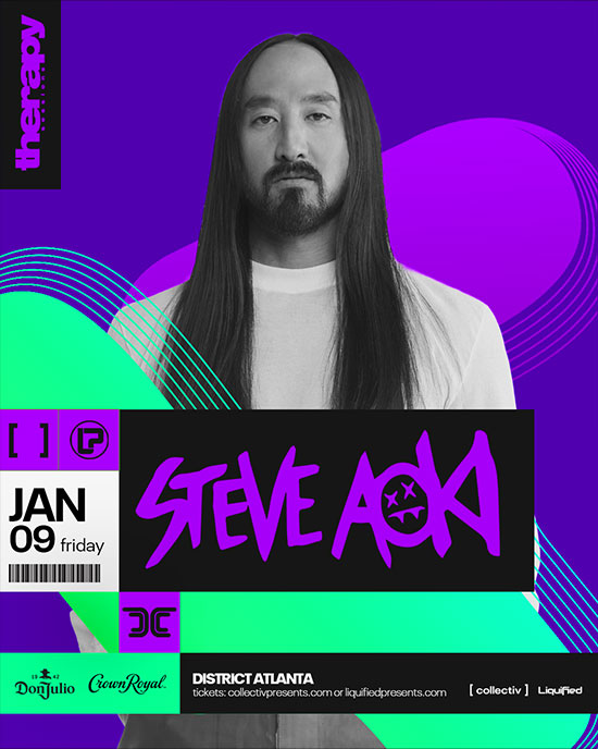 Steve Aoki • Friday, January 9th