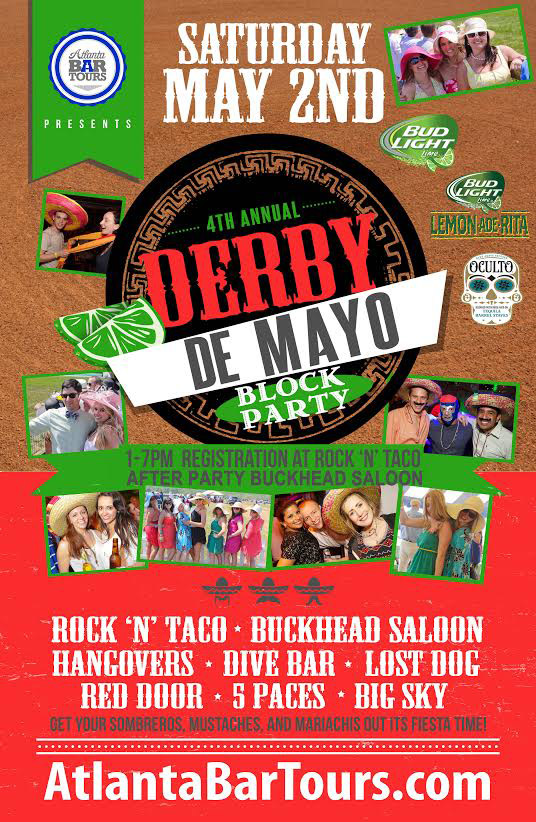 Pre-sale Tickets for 4th Annual Derby de Mayo Tequila Tour in Atlanta