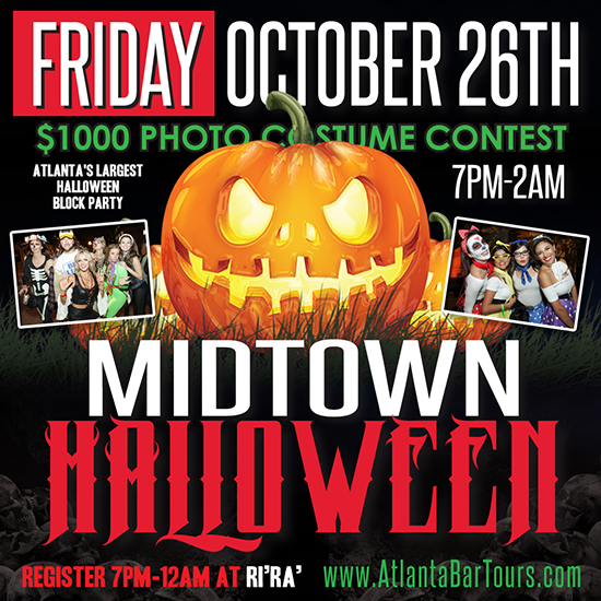 Pre-sale Tickets for Midtown Halloween Block Party in Atlanta