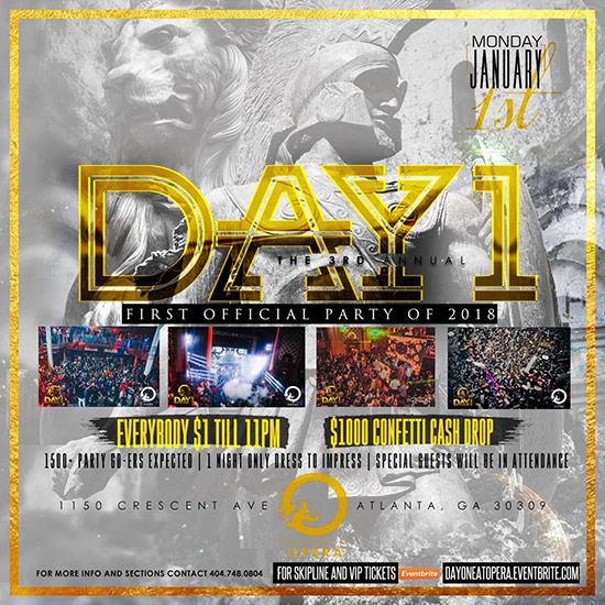 Pre-sale Tickets for 3rd Annual Day One Party in Atlanta