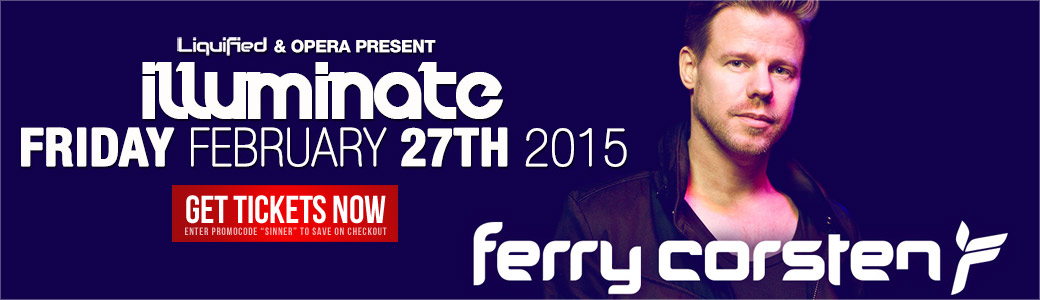 Discount Tickets for Ferry Corsten LIVE at Opera Atlanta