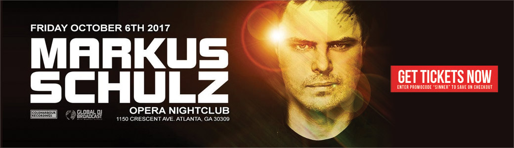 Discount Tickets for Markus Schulz LIVE at Opera Atlanta