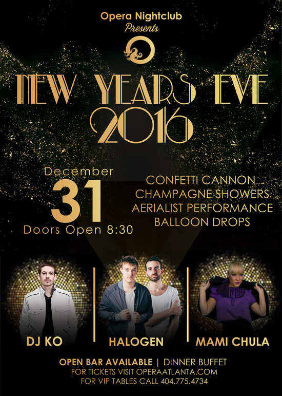 Pre-sale Tickets for New Year's Eve 2016 in Atlanta