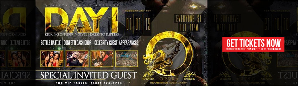 Discount Tickets for 4th Annual Day One Party LIVE at Opera Atlanta