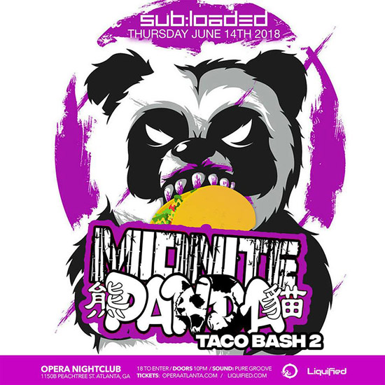 Pre-sale Tickets for Midnite Panda Taco Bash 2 in Atlanta