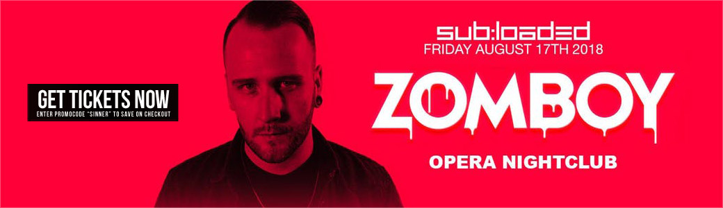 Discount Tickets for Zomboy LIVE at Opera Atlanta