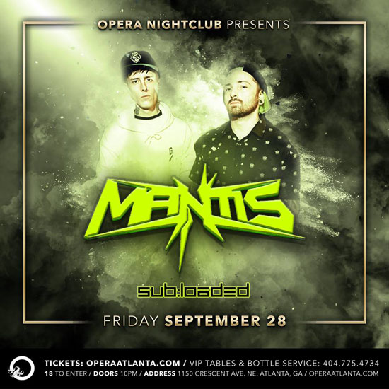 Pre-sale Tickets for Mantis and Friends in Atlanta