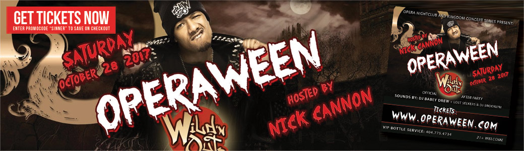 Discount Tickets for Operaween: Celebrity Halloween Bash W/ Nick Cannon LIVE at Opera Atlanta