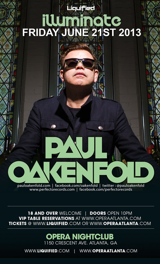 Pre-sale Tickets for Paul Oakenfold in Atlanta