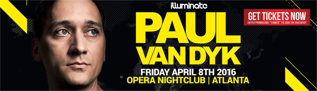 Discount Tickets for Paul Van Dyk LIVE at Opera Atlanta