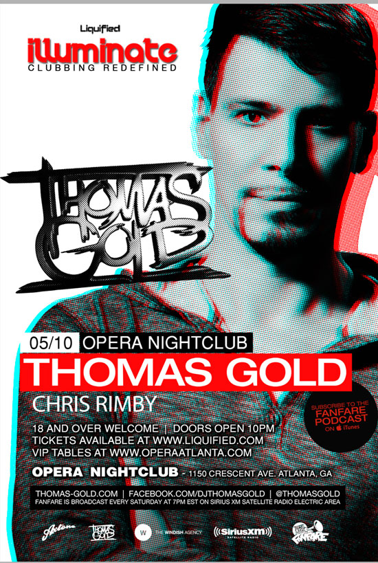 Pre-sale Tickets for Thomas Gold in Atlanta