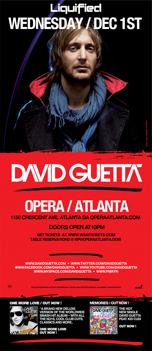 Discount Ticket Promo Code for DAVID GUETTA in Atlanta