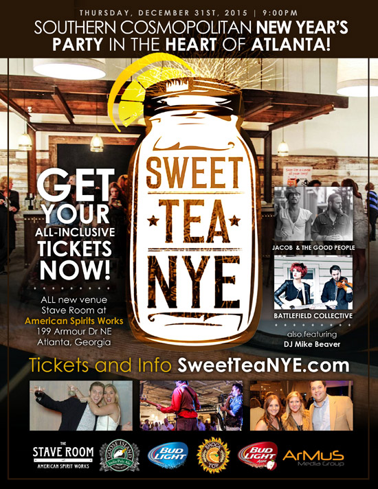 Pre-sale Tickets for Sweet Tea NYE in Atlanta