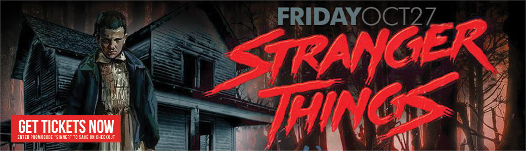 Discount Tickets for Stranger Things Halloween Costume Content 2017 LIVE at Tongue & Groove