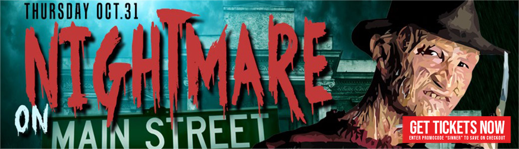 Discount Tickets for Nightmare on Main Street - Halloween Night $1000 Costume Contest LIVE at Tongue & Groove