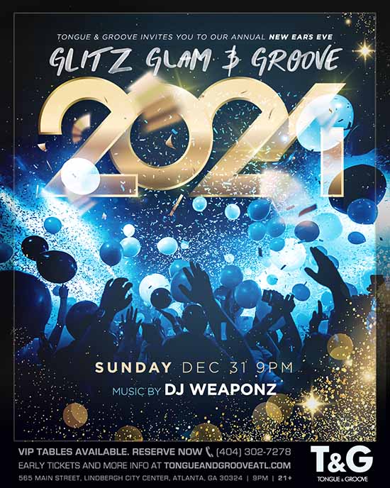 Glitz, Glam & Groove NYE • Sunday, December 31st