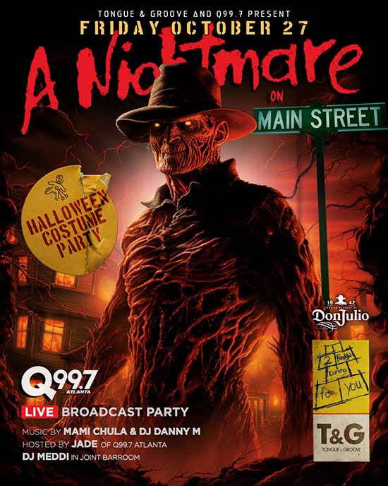 A Nightmare on Main Street • Friday, Oct. 27 • Tongue & Groove