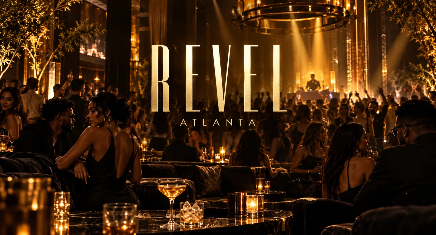 Generated nightlife artwork for REVEL Atlanta